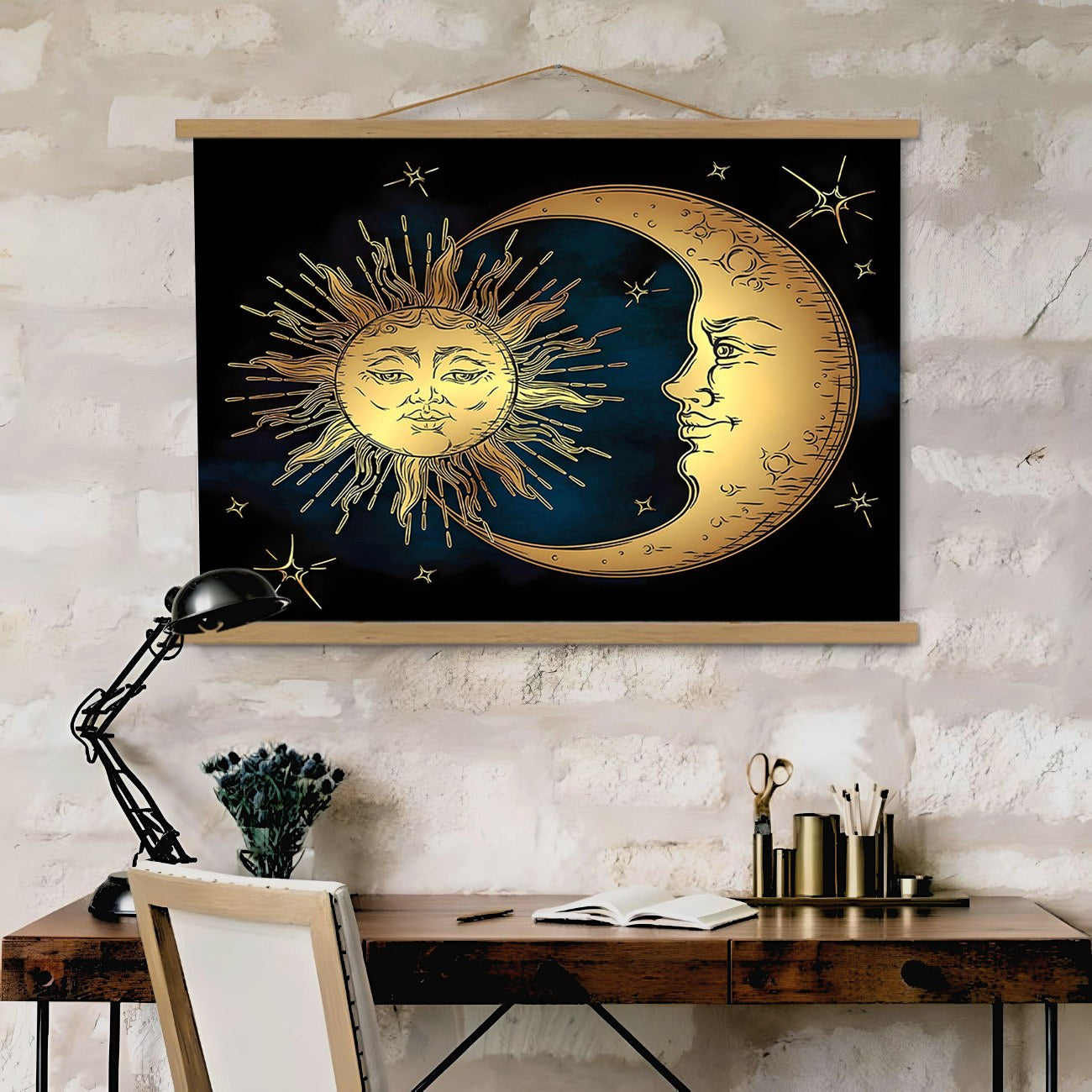 Quadro Decorativo Emoldurado MRG42 Multicolor 50x70cm - Moldura Madeira 100%