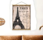 Quadro Decorativo Emoldurado MRG46 Multicolor 50x70cm - Moldura Madeira 100% e Tecido Misto Poliéster/Algodão