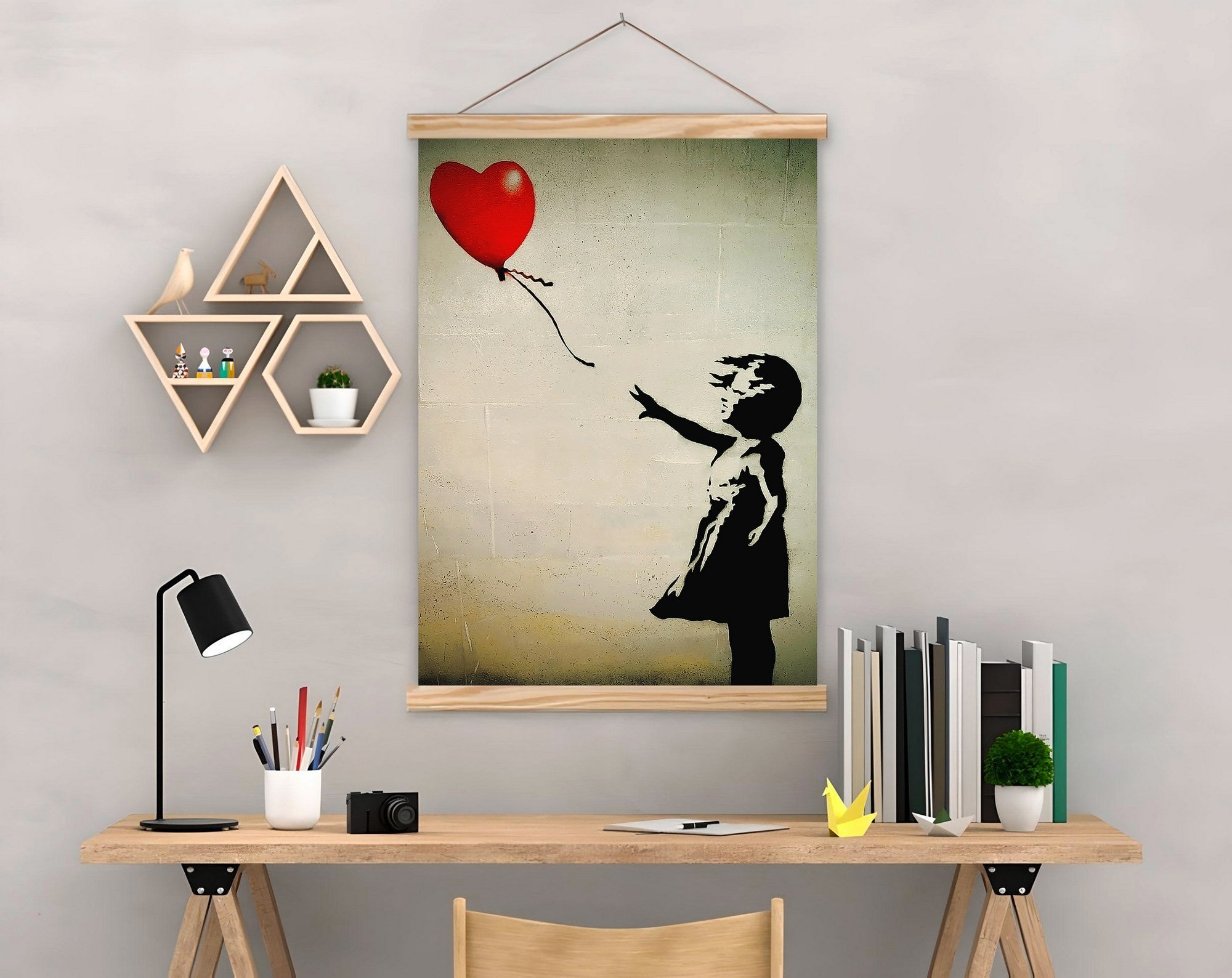 Quadro Decorativo Emoldurado MRG50 Multicolor 50x70cm - Moldura Madeira 100%