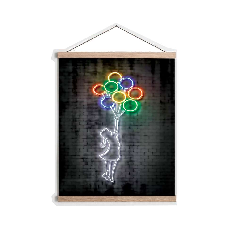 Quadro Decorativo Moldurado 50x70 cm MRG56 Multicolor – Tela Poliéster/Algodão com Moldura de Madeira