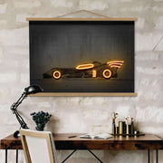 Quadro Decorativo Emoldurado MRG63 Multicolor 50x70cm - Moldura Madeira 100% e Tecido Misto Poliéster/Algodão