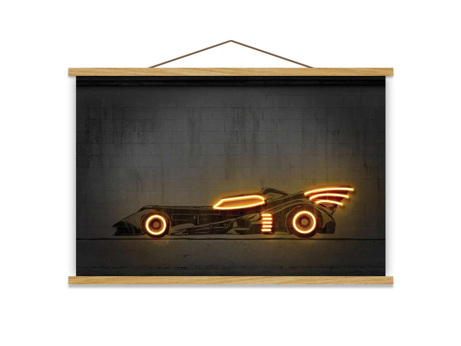 Quadro Decorativo Emoldurado MRG63 Multicolor 50x70cm - Moldura Madeira 100% e Tecido Misto Poliéster/Algodão