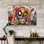 Quadro Decorativo em Moldura MRG65, Multicolor, 50x70 cm – Tela 50% Poliéster/50% Algodão, Moldura 100% Madeira