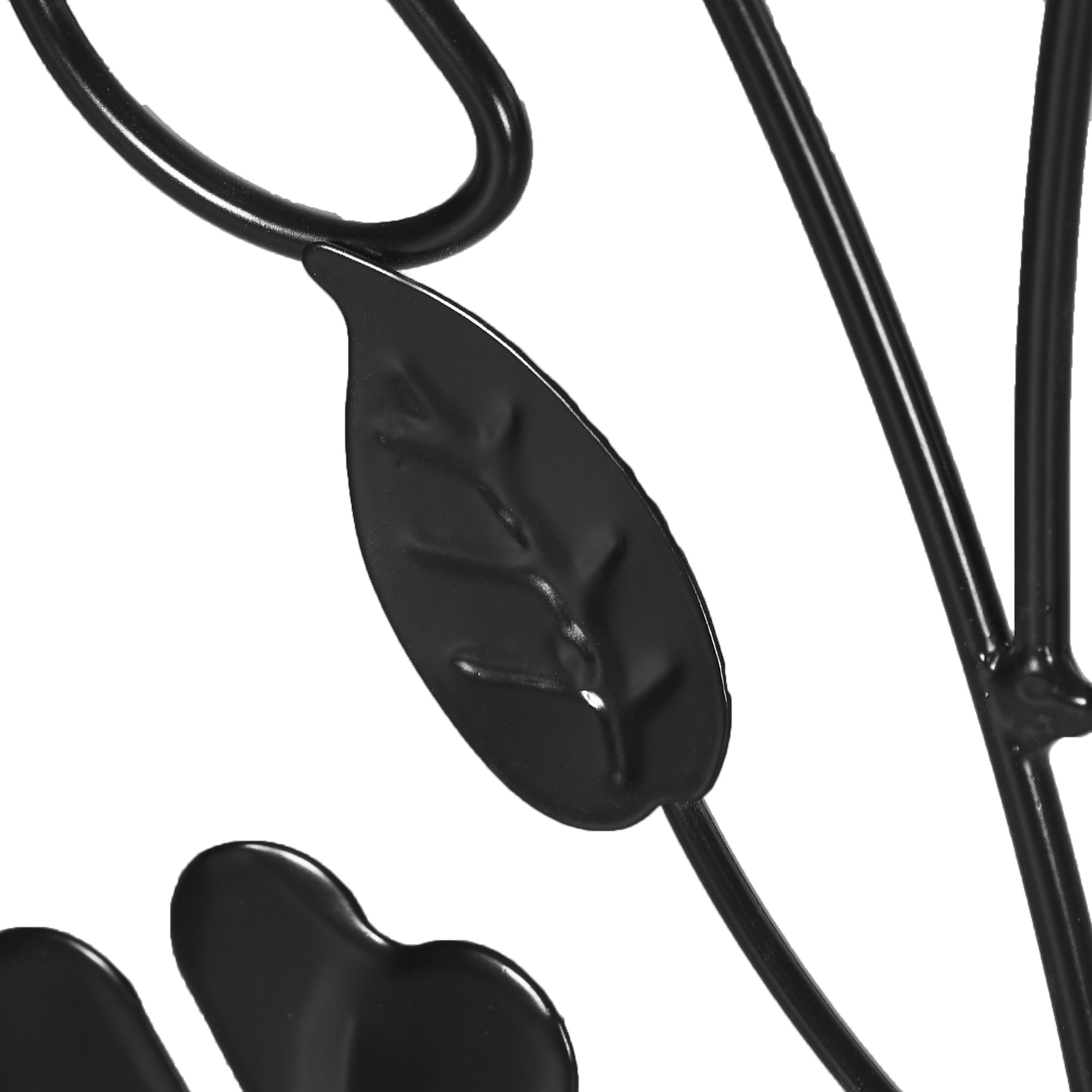 Treliças de Jardim Decorativas em Aço Preto 38x98 cm