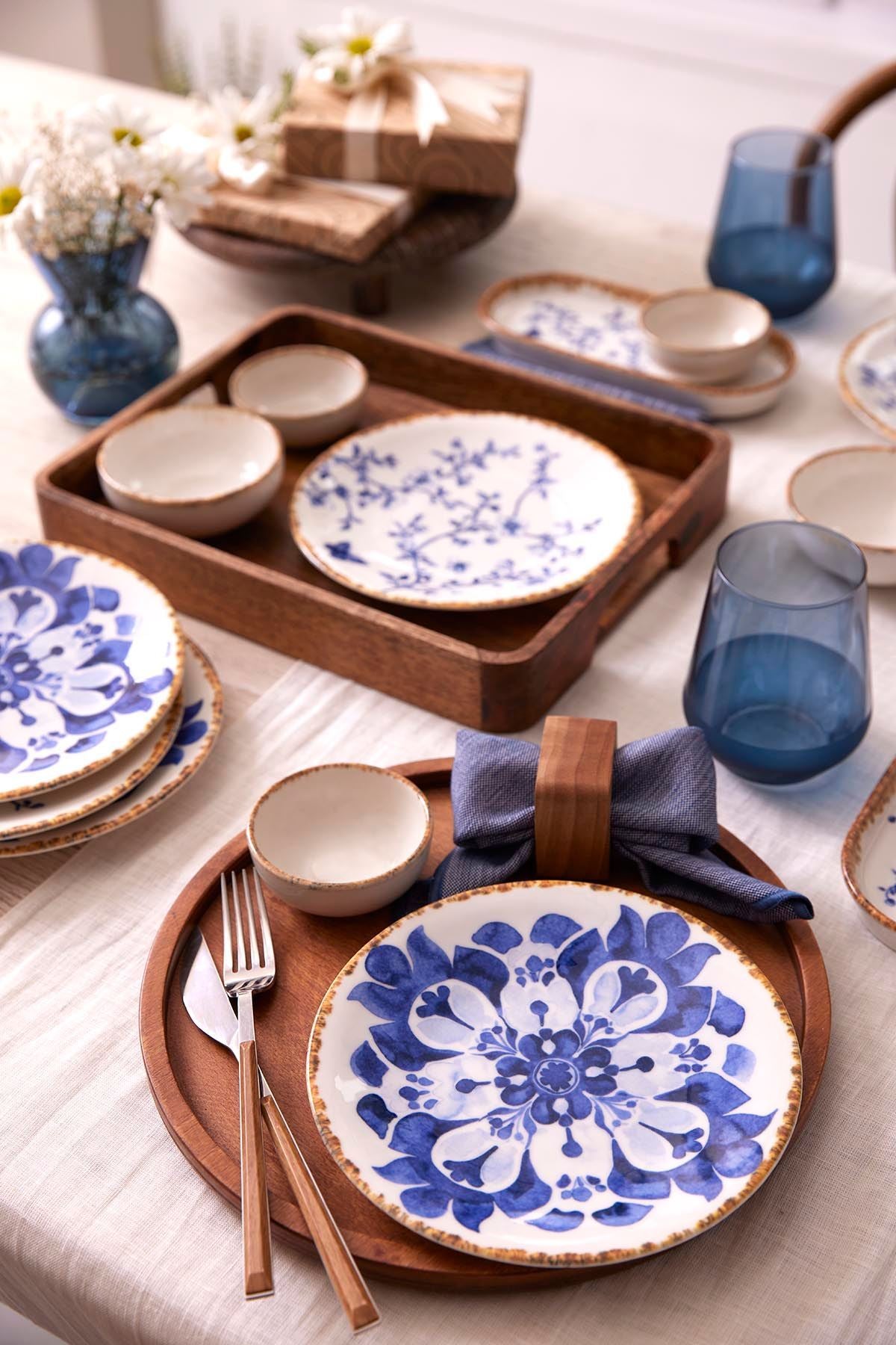 Conjunto de café da manhã (14 peças)-2100003224001-Azul