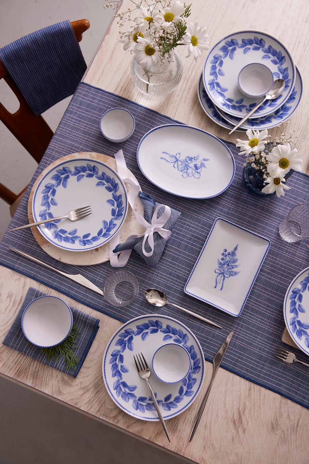 Conjunto de café da manhã (14 peças)-2100002914001-Azul