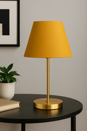 Candeeiro de Mesa – 37 cm – Amarelo – PVC