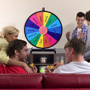 Roda da Fortuna de 24 Polegadas para Jogos de Lotaria e Palavras com Marcador e Borracha