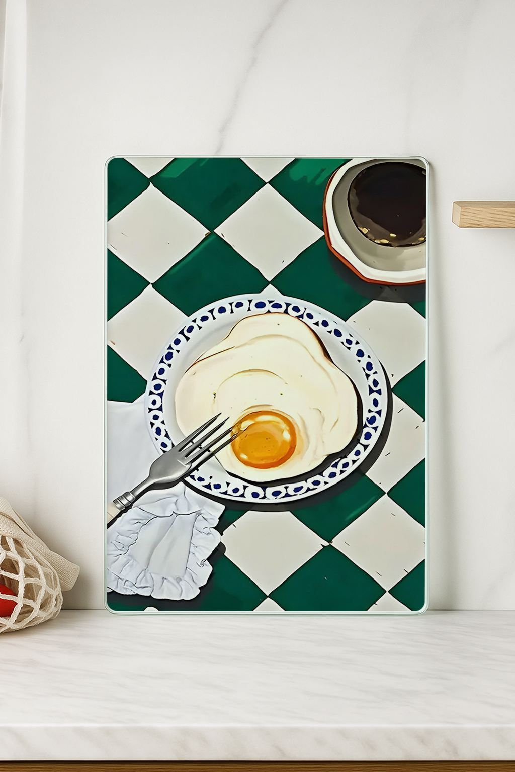 Tábua de corte – 20 x 30 cm – Multicolorido – Vidro Temperado