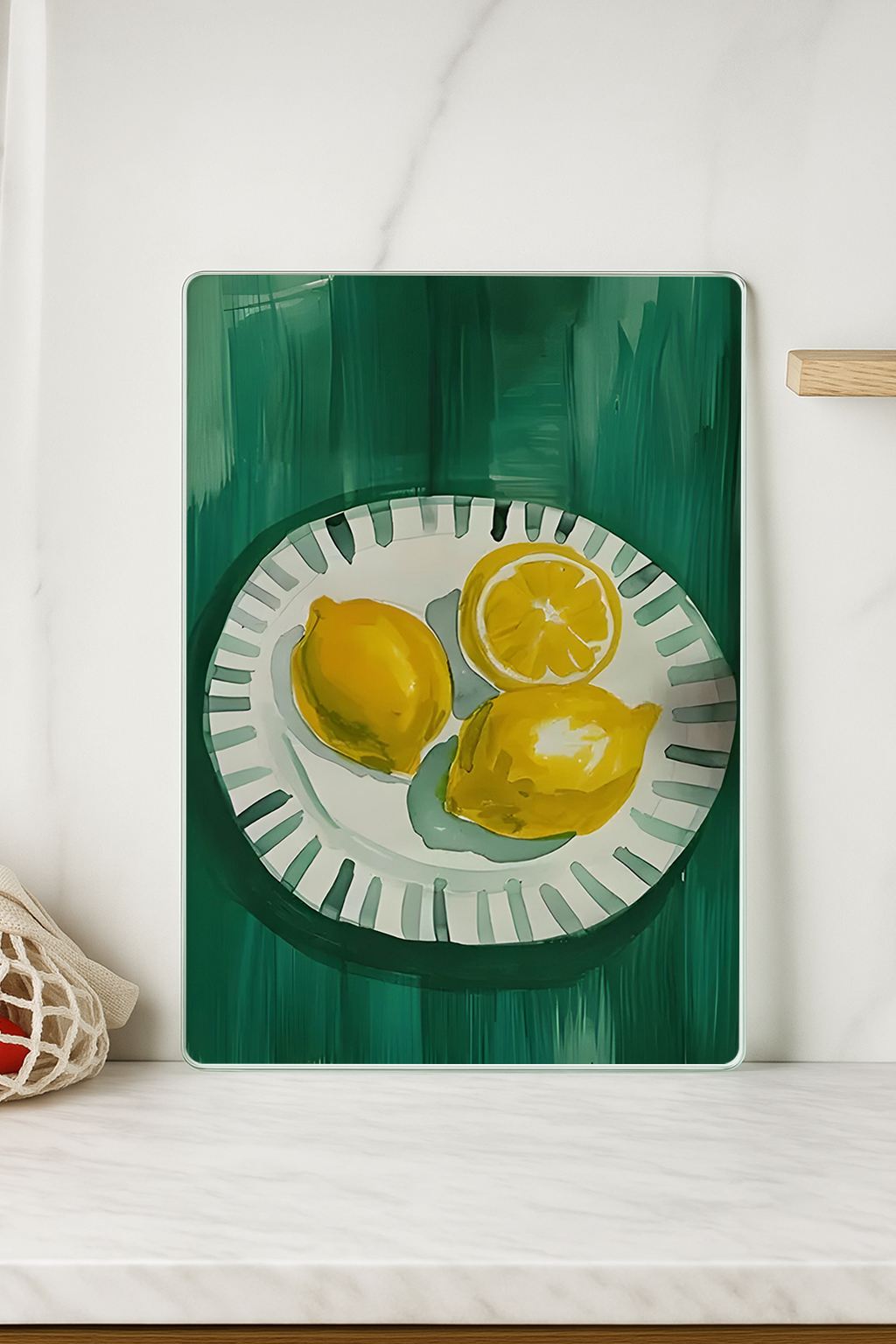 Tábua de corte em vidro temperado – 20 x 30 cm – multicolorido