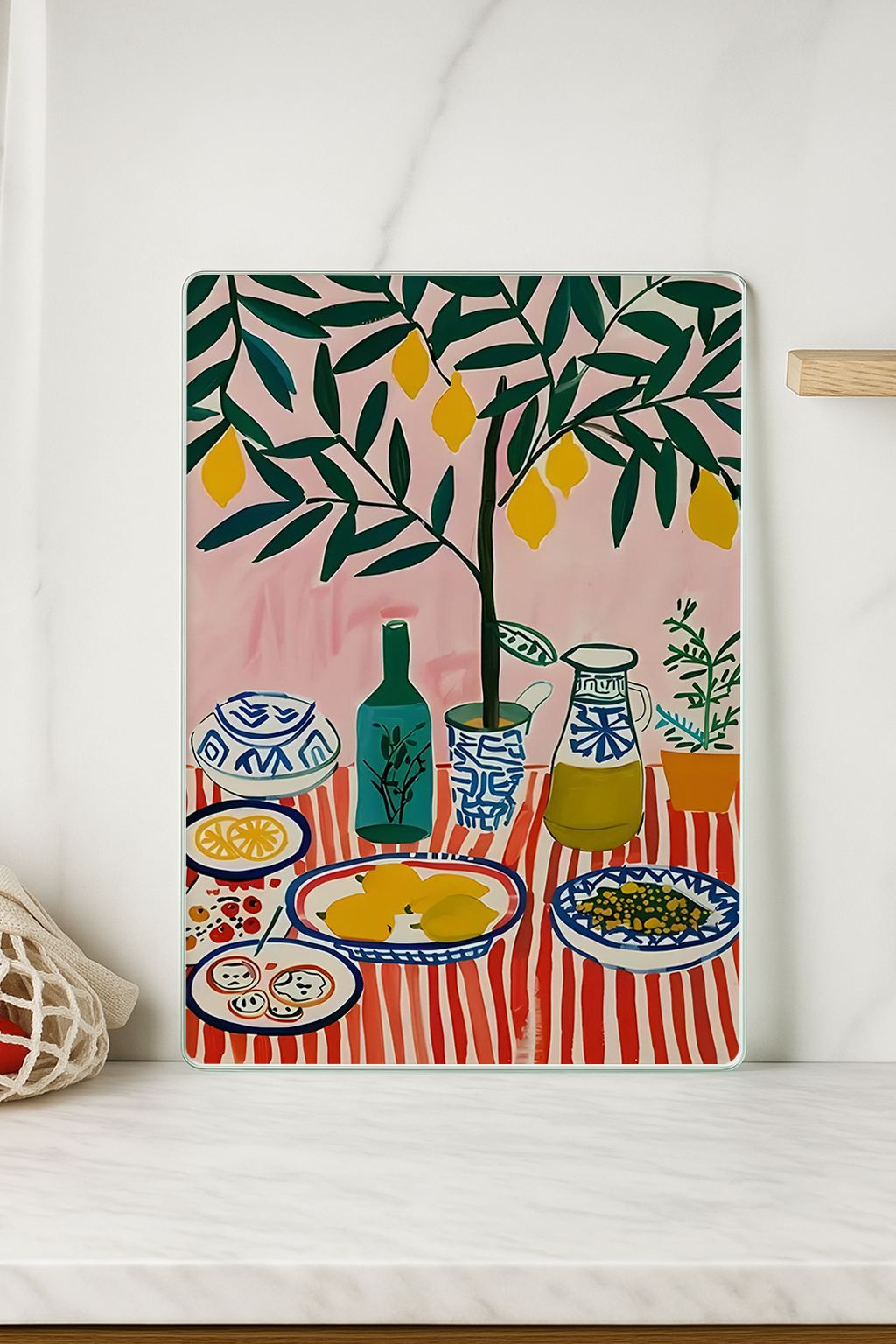 Tábua de Corte em Vidro Temperado – 20 x 30 cm – Multicolorido