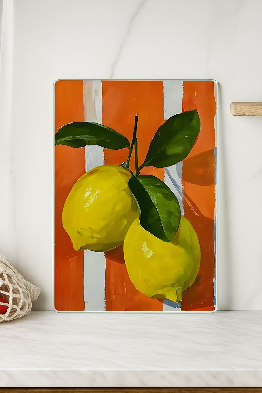 Tábua de corte em vidro temperado – 20 x 30 cm – multicolorido