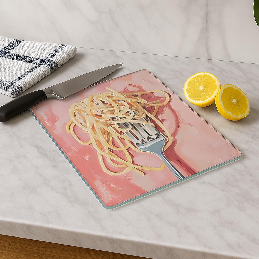 Tábua de corte em vidro temperado – 20 x 30 cm – multicolorido