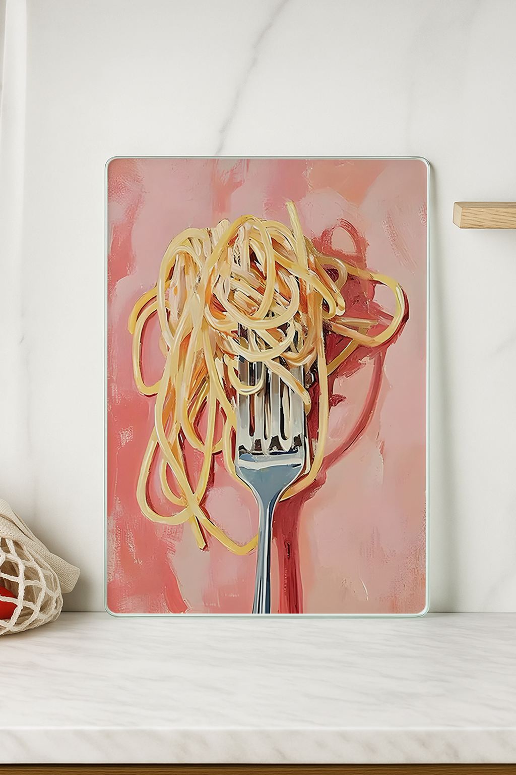 Tábua de corte em vidro temperado – 20 x 30 cm – multicolorido