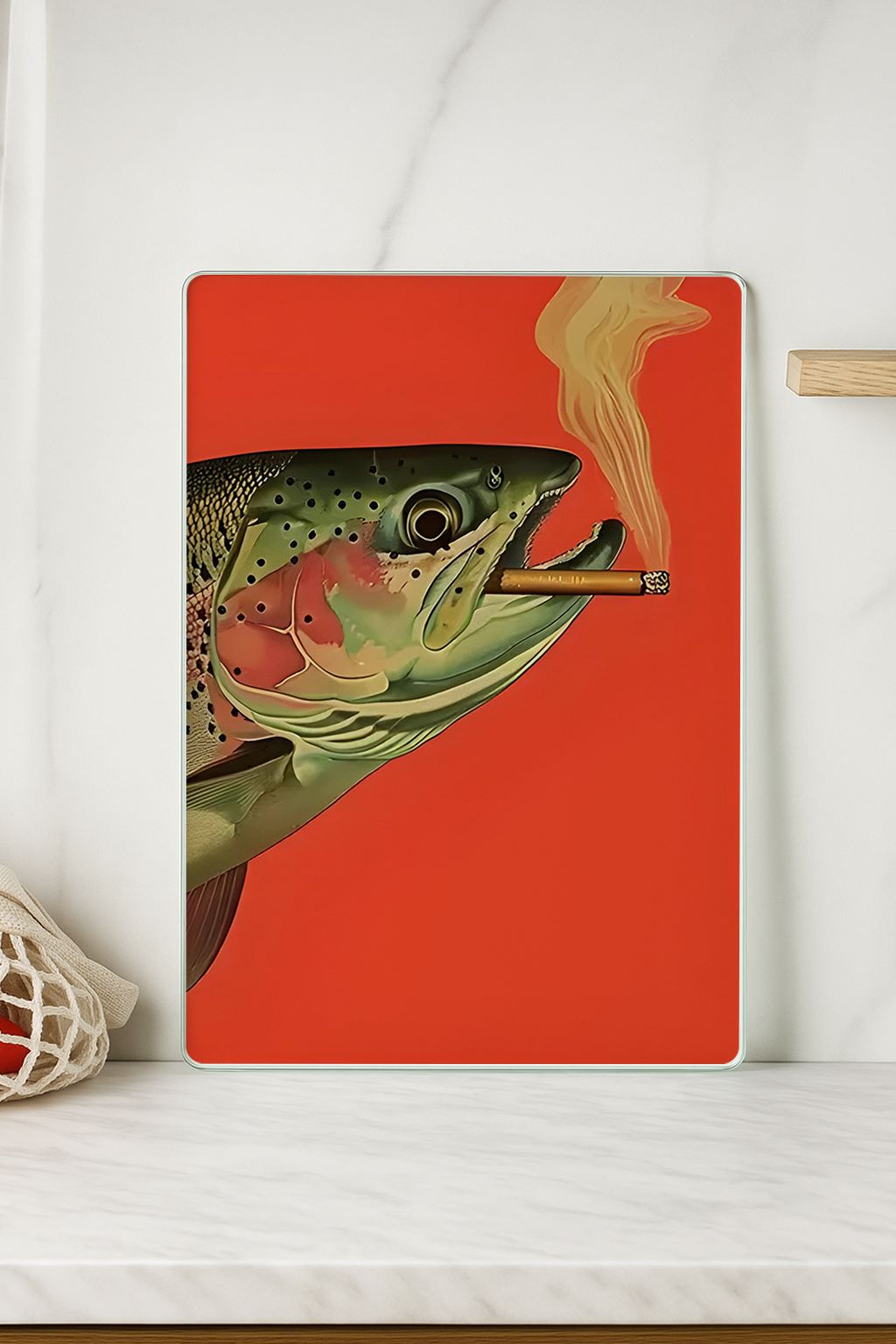 Tábua de corte – 20 x 30 cm – Multicolorido – Vidro Temperado