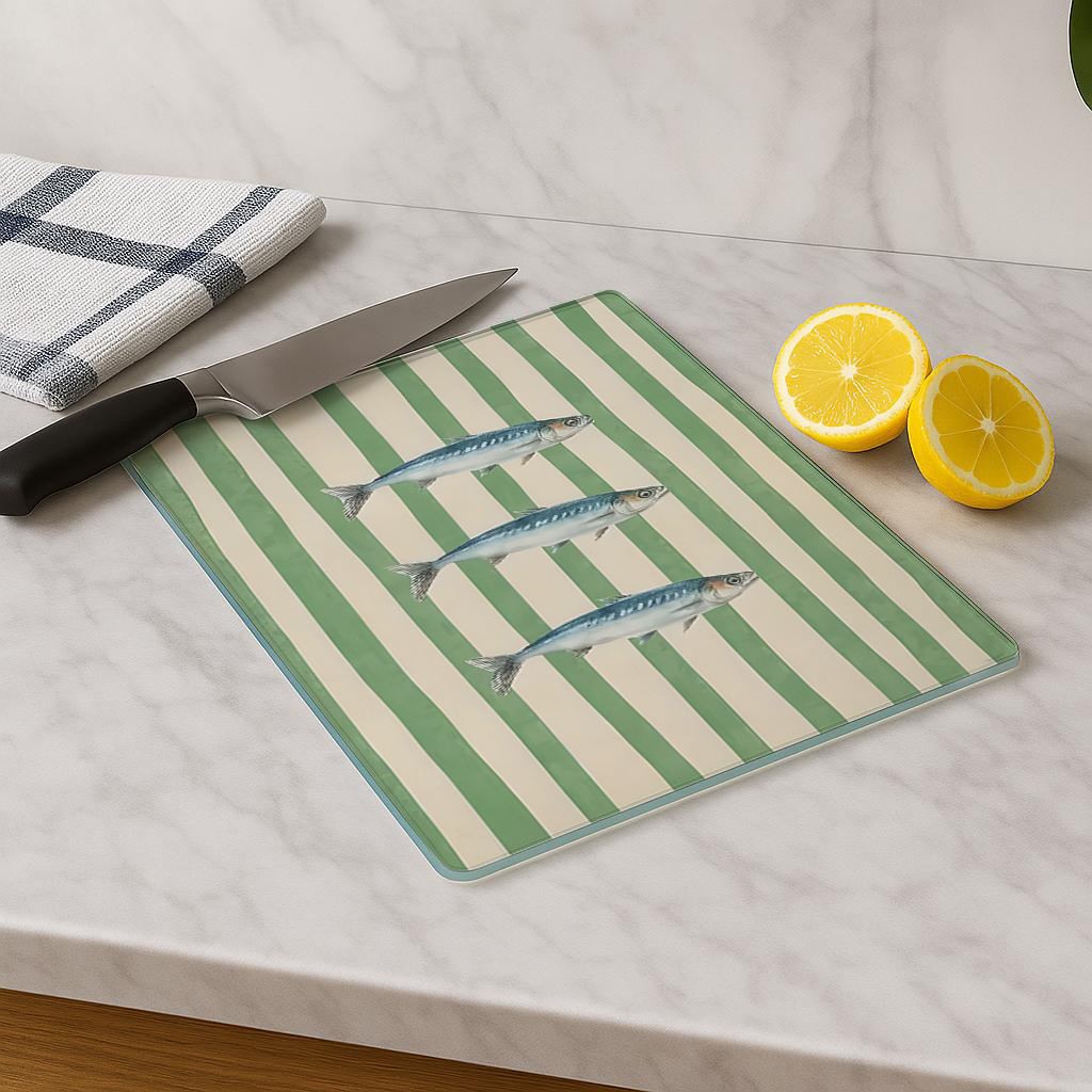 Tábua de Corte em Vidro Temperado – 20 x 30 cm – Multicolorido
