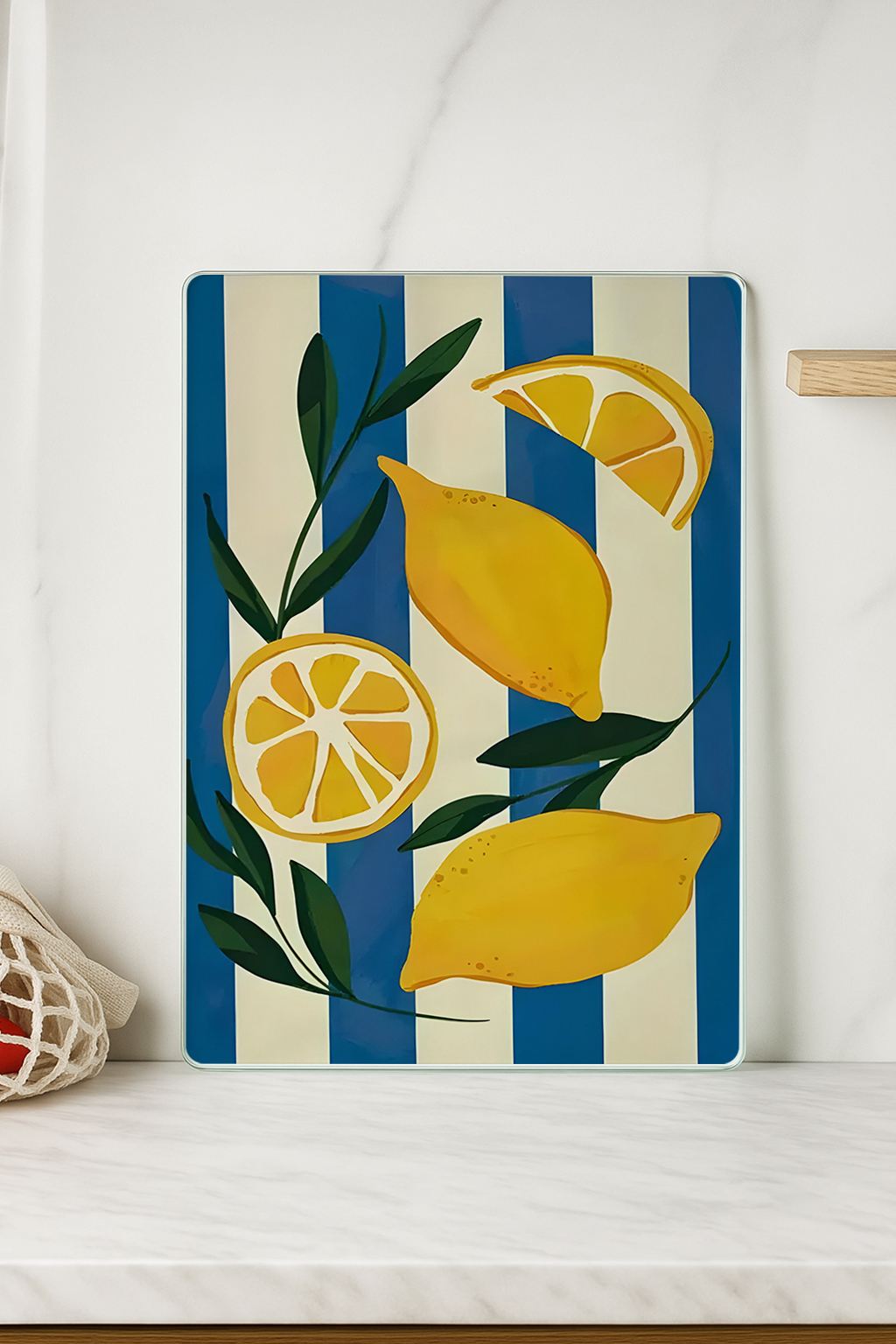 Tábua de corte em vidro temperado – 20 x 30 cm – Multicolorido