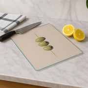 Tábua de corte em vidro temperado – 20 x 30 cm – Multicolorido