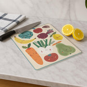 Tábua de Corte em Vidro Temperado – 20 x 30 cm – Multicolorido