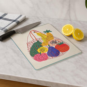 Tábua de Corte – 20 x 30 cm – Multicolorido – Vidro Temperado