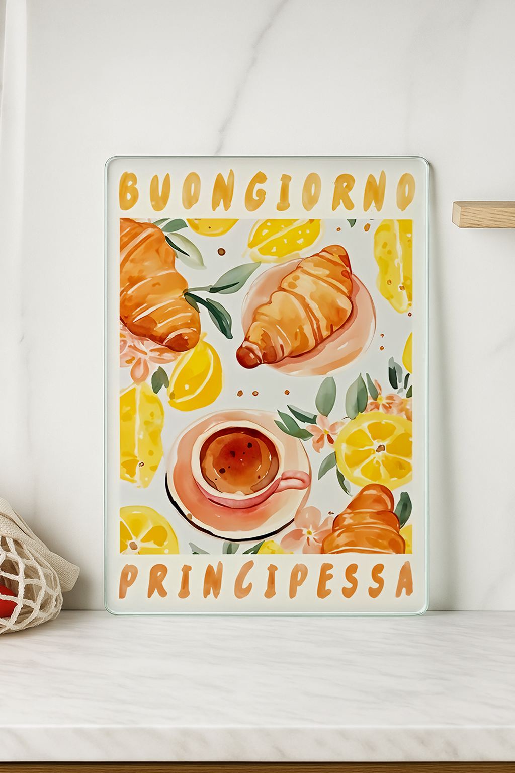 Tábua de Corte em Vidro Temperado – 20 x 30 cm – Multicolorido