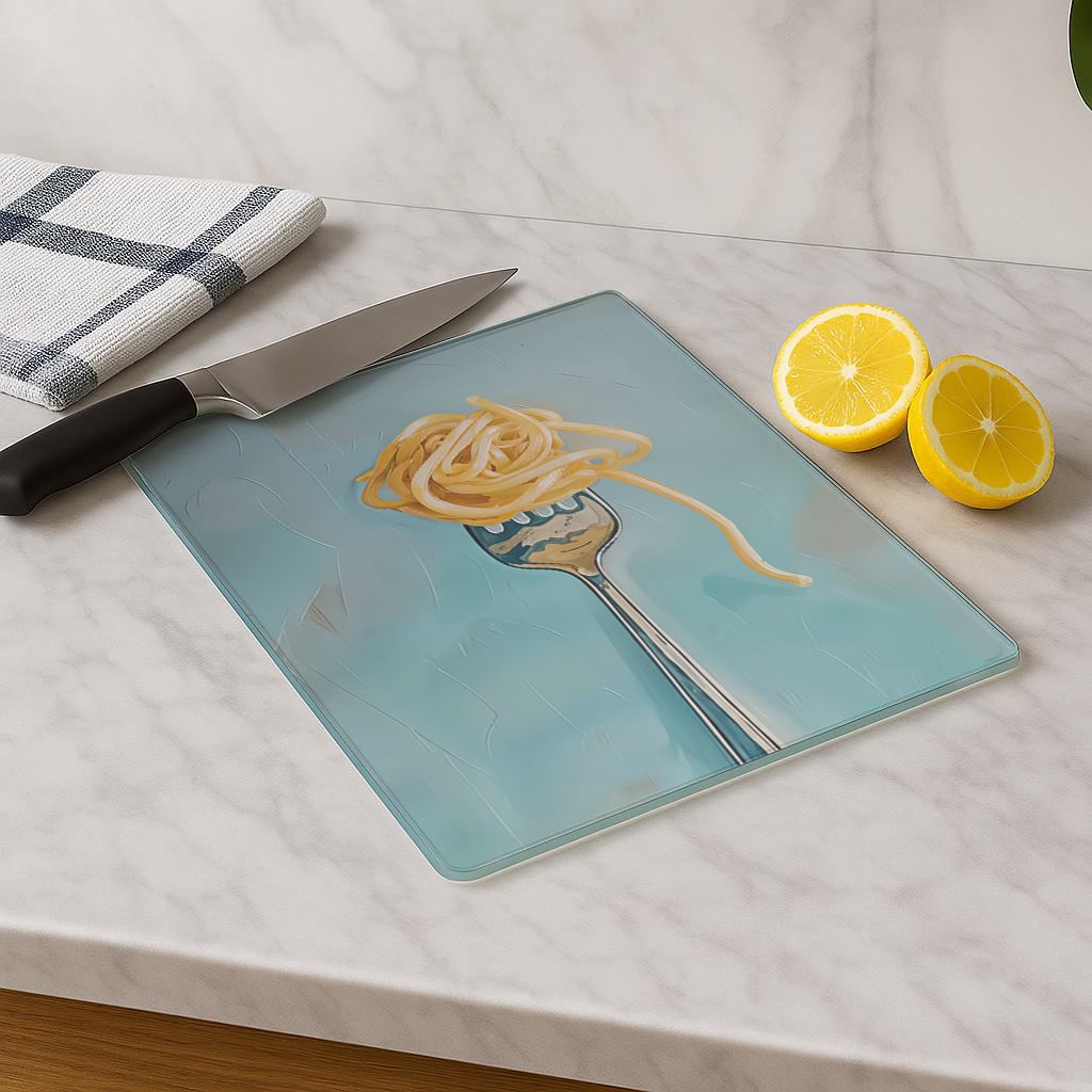 Tábua de Corte em Vidro Temperado – 20 x 30 cm – Multicolorido