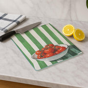 Tábua de corte em vidro temperado – 20 x 30 cm – Multicolorido