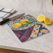 Tábua de corte de vidro temperado – 20 x 30 cm – Multicolorido