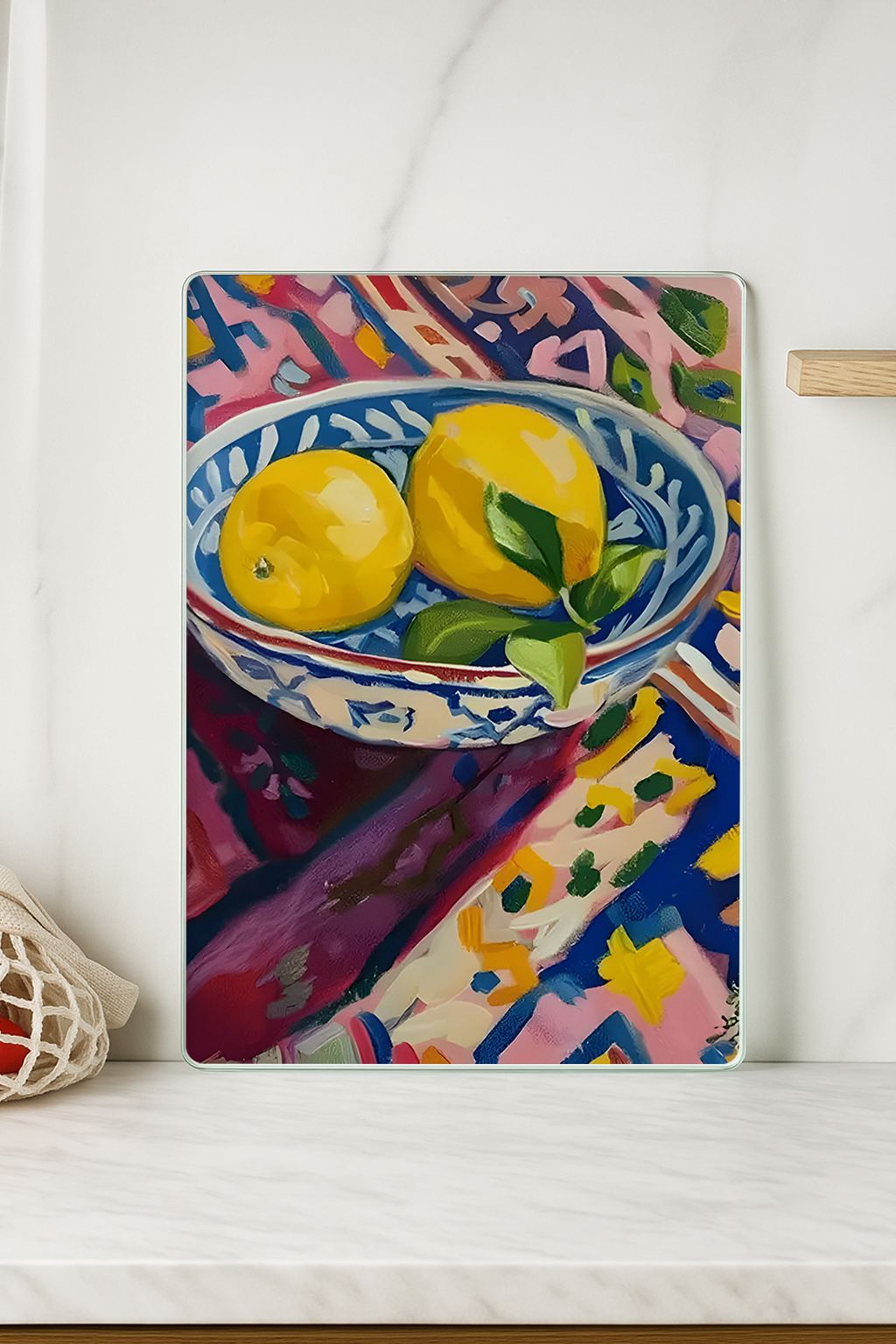 Tábua de corte de vidro temperado – 20 x 30 cm – Multicolorido