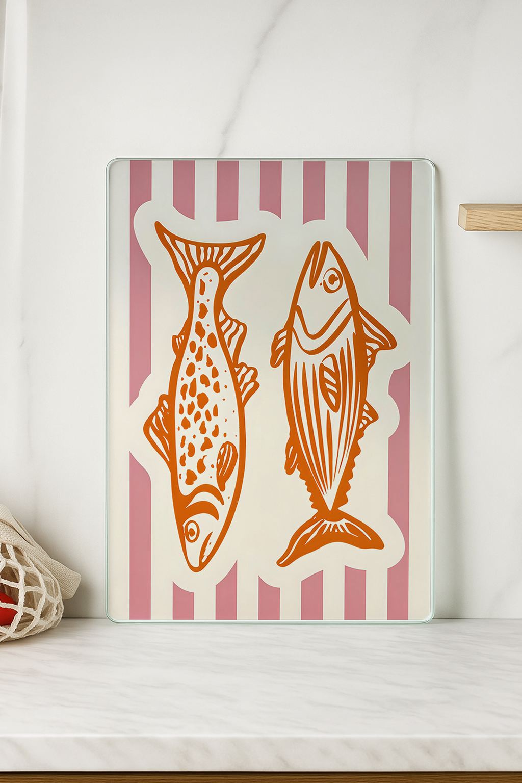 Tábua de Corte – 20 x 30 cm – Multicolorido – Vidro Temperado