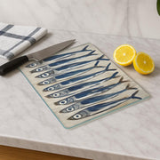 Tábua de corte em vidro temperado – 20 x 30 cm – multicolorido