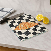 Tábua de corte em vidro temperado – 20 x 30 cm – Multicolorido