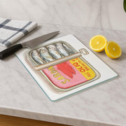 Tábua de corte em vidro temperado – 20 x 30 cm – Multicolorido