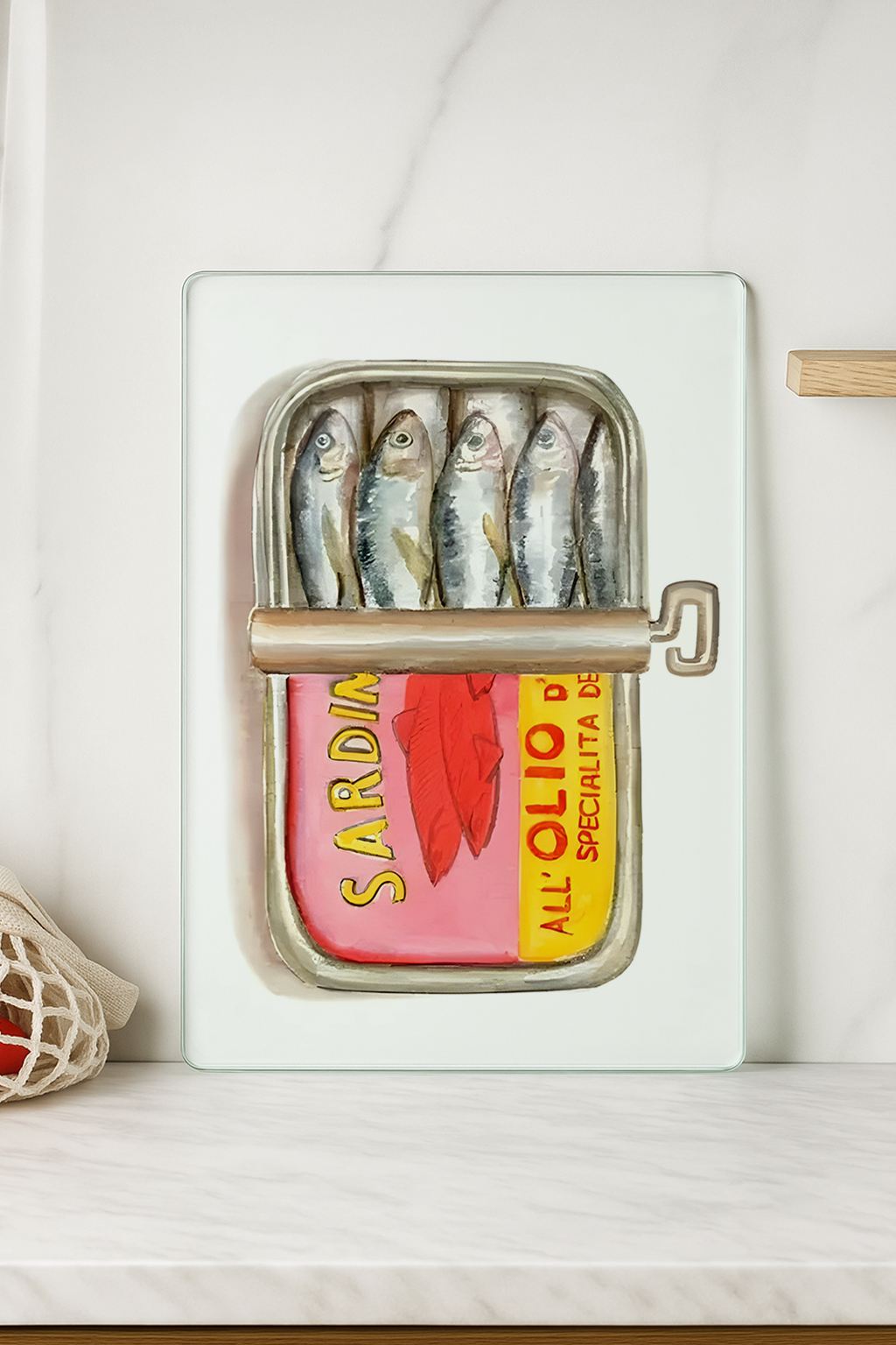 Tábua de corte em vidro temperado – 20 x 30 cm – Multicolorido