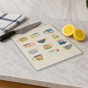 Tábua de Corte em Vidro Temperado – 20 x 30 cm – Multicolorido