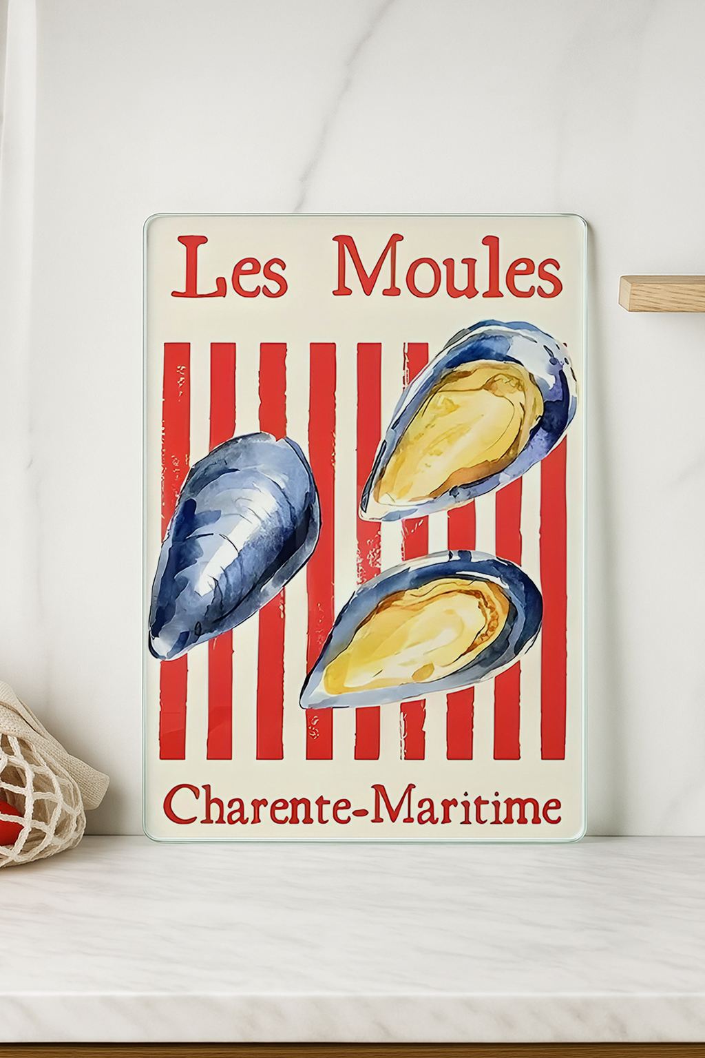 Tábua de Corte em Vidro Temperado – 20 x 30 cm – Multicolorido