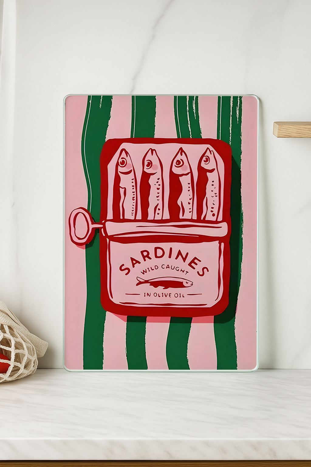 Tábua de corte em vidro temperado – 20 x 30 cm – Multicolorido