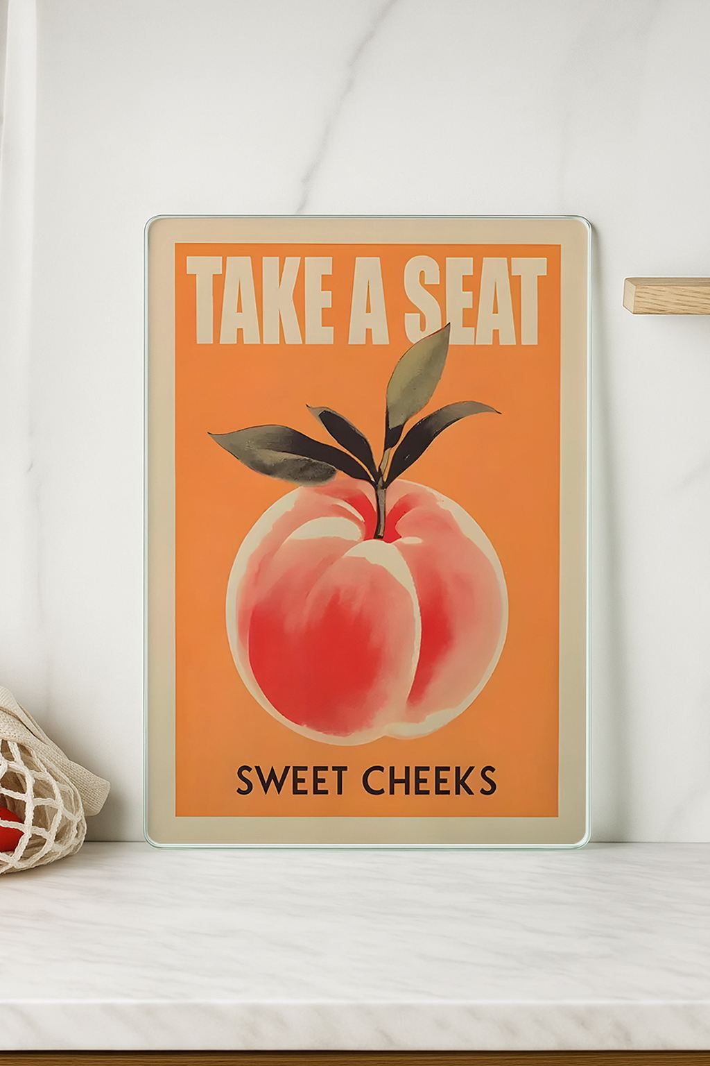 Tábua de corte em vidro temperado – 20 x 30 cm – Multicolorido