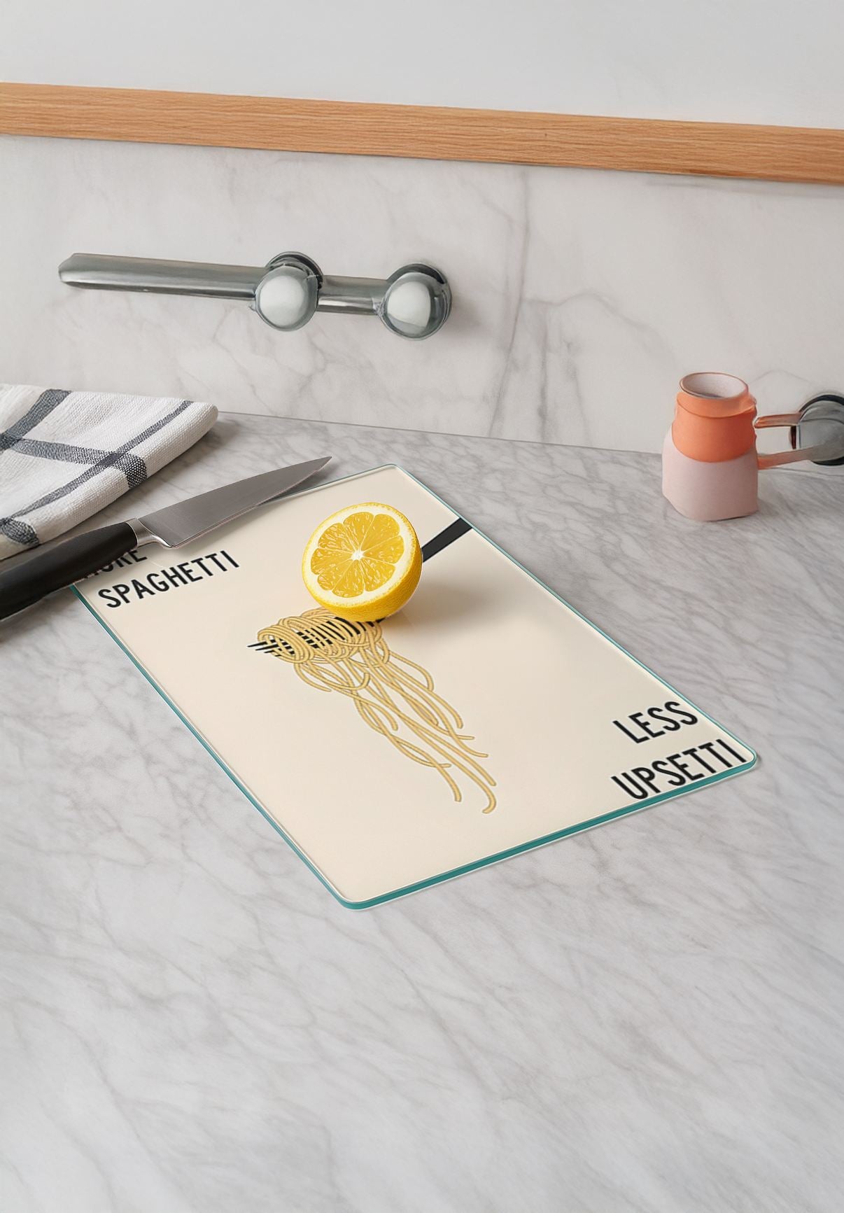 Tábua de Corte em Vidro Temperado – 20 x 30 cm – Multicolorido