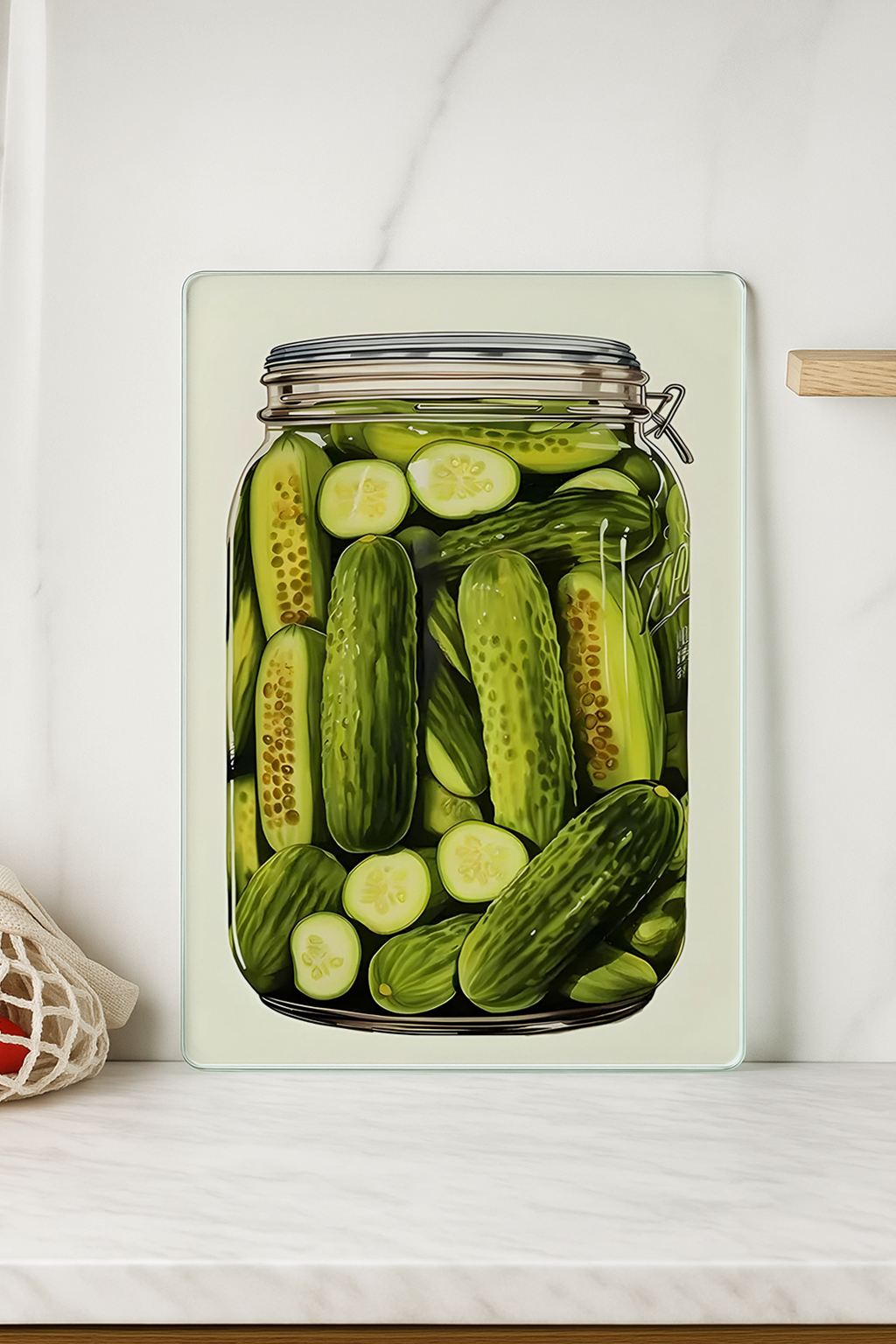 Tábua de corte em vidro temperado – 20 x 30 cm – multicolorido