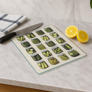 Tábua de Corte em Vidro Temperado – 20 x 30 cm – Multicolorido