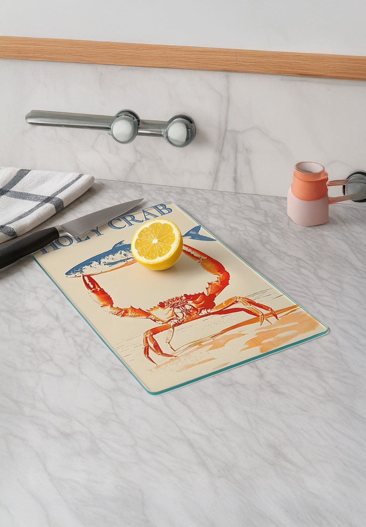 Tábua de Corte em Vidro Temperado – 20 x 30 cm – Multicolorido