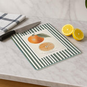 Tábua de corte de vidro temperado – 20 x 30 cm – multicolorido