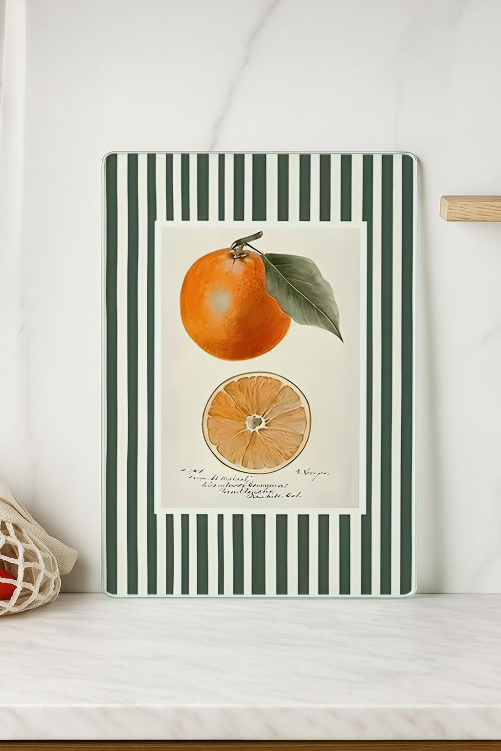 Tábua de corte de vidro temperado – 20 x 30 cm – multicolorido