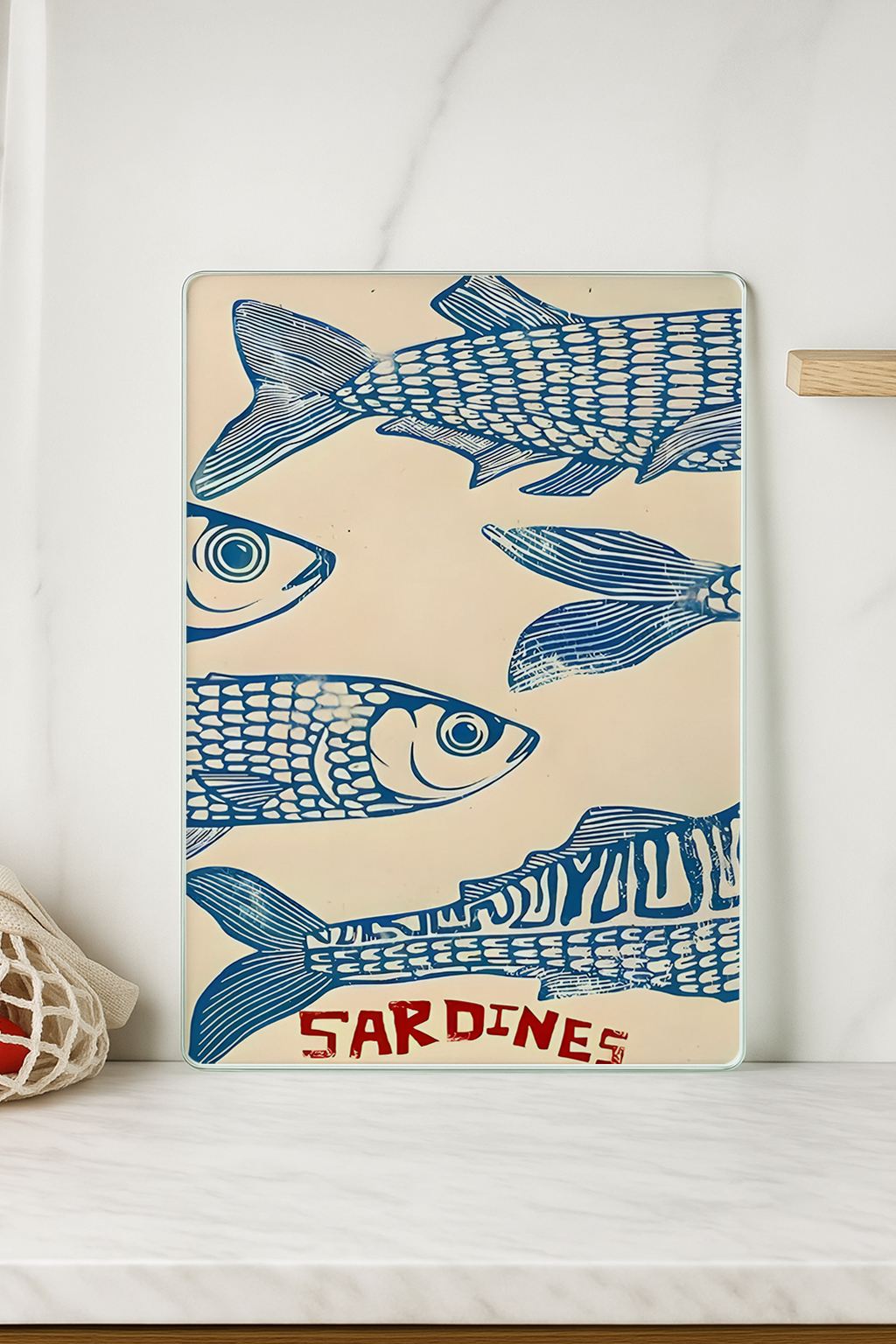 Tábua de corte de vidro temperado – 20 x 30 cm – multicolorido