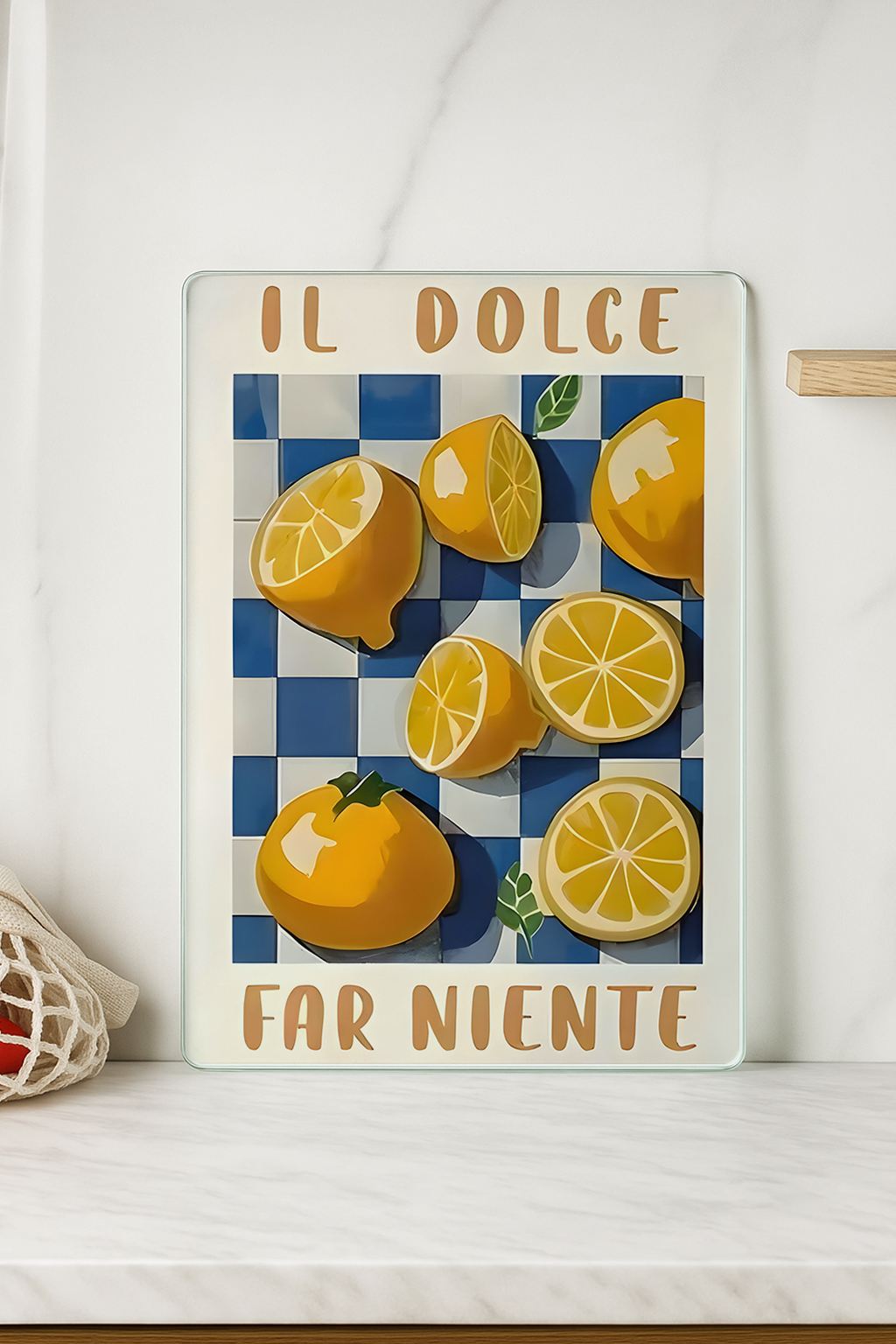 Tábua de corte de vidro temperado – 20 x 30 cm – Multicolorido