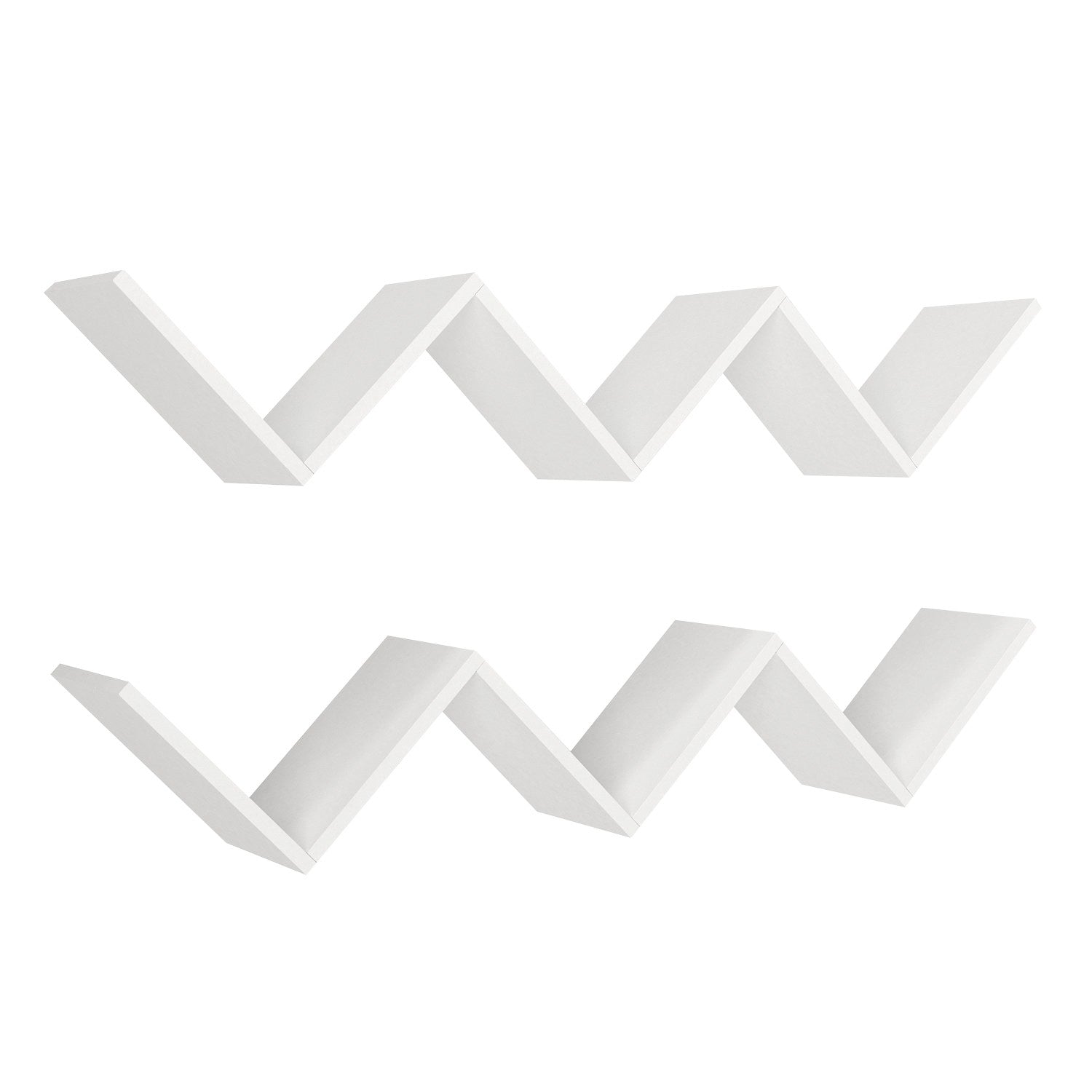 Prateleira de parede-Zig Zag-Branco