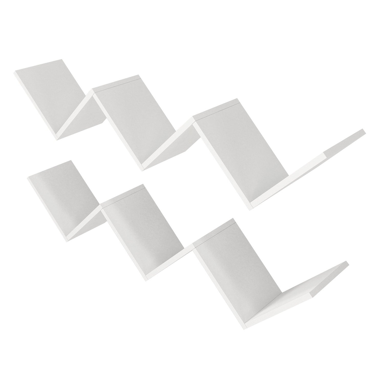 Prateleira de parede-Zig Zag-Branco
