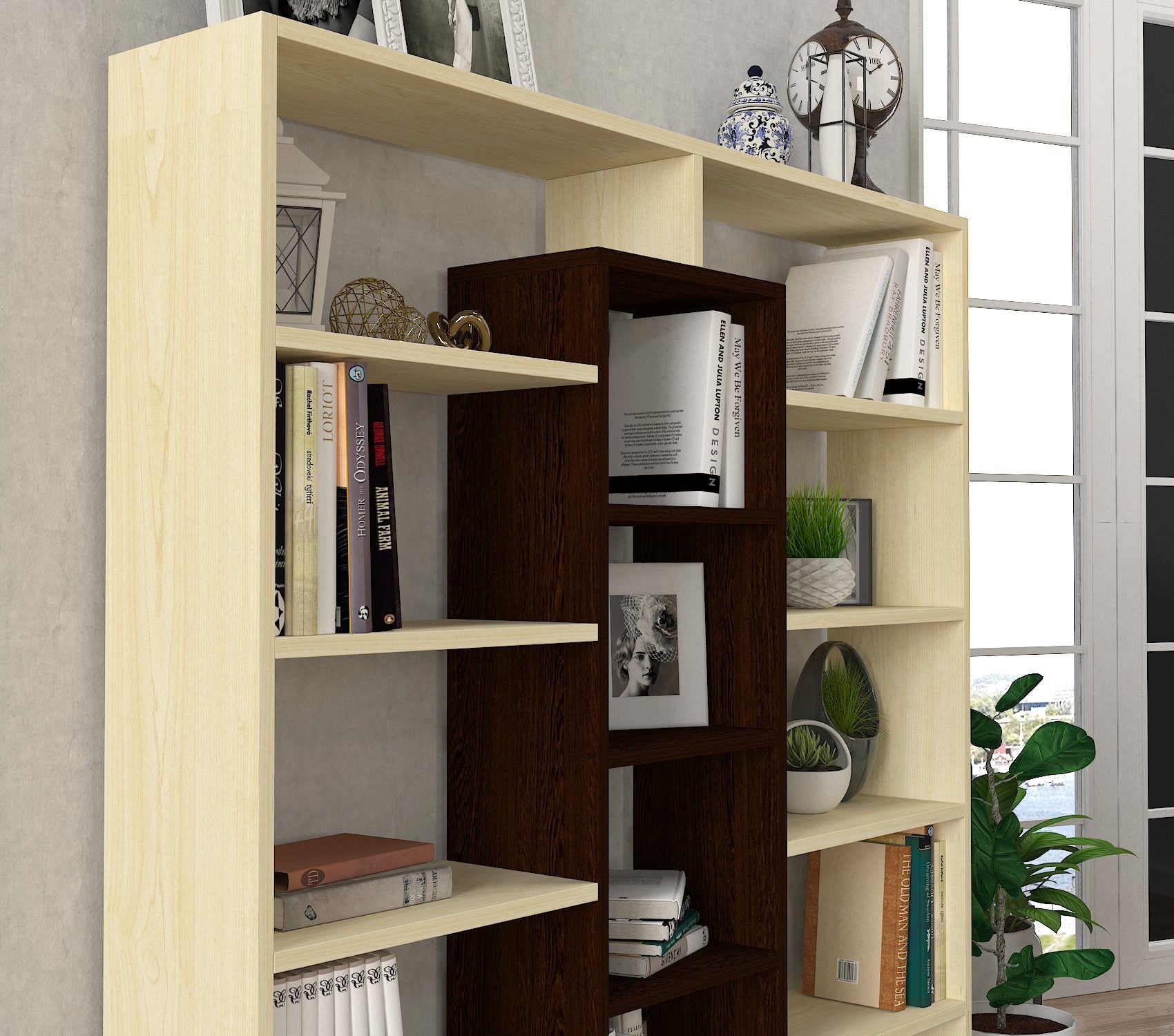 Estante de livros-Ample-Wengué
Bétula