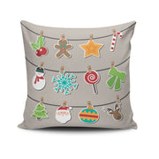 Almofada – 43 x 43 cm – Multicolorido – Algodão/Poliéster